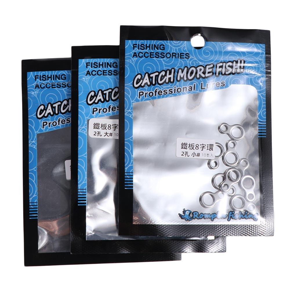 Fishing Hook Jig - 10 Pièces Anneaux Solides de Pêche