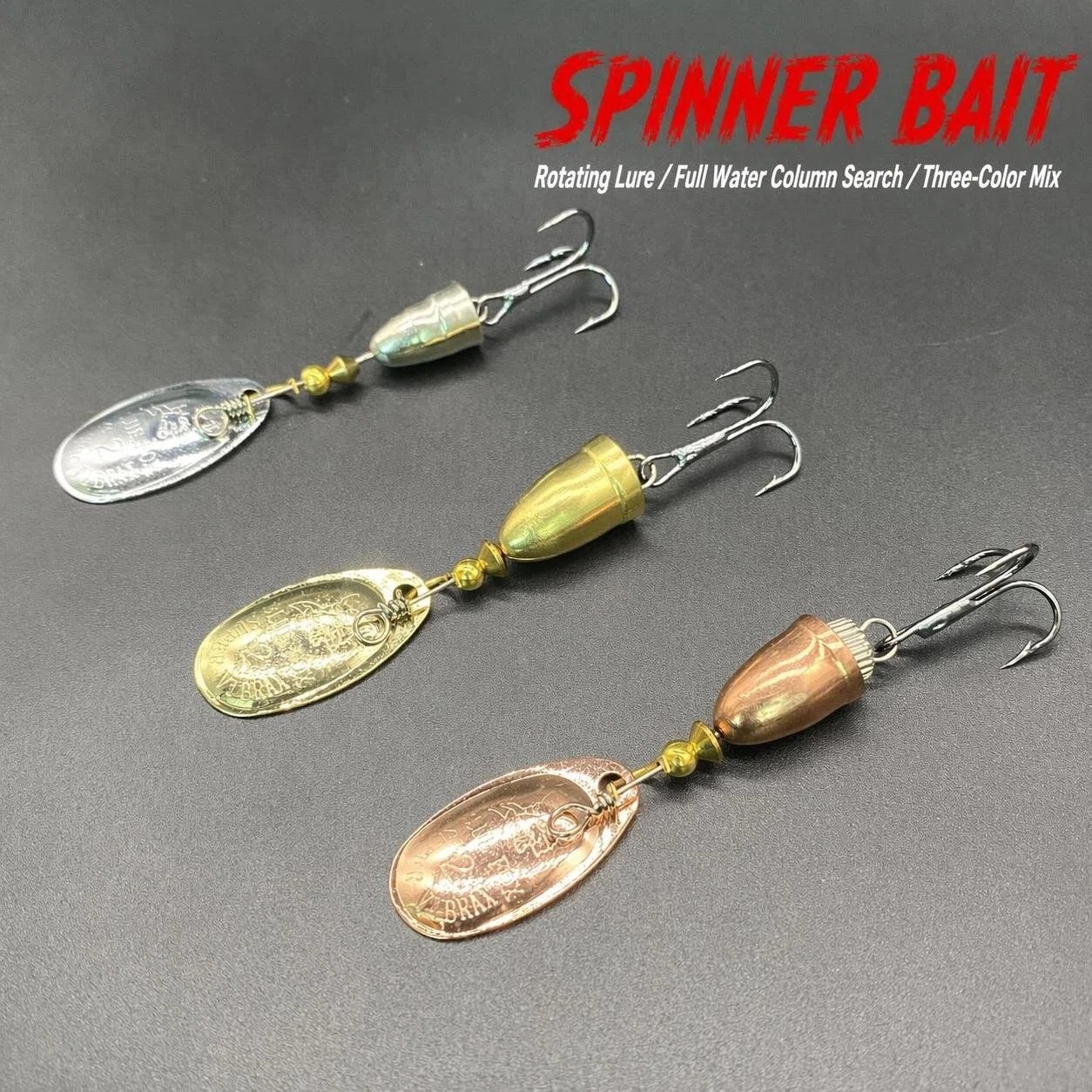 Fishing Hook Treble - 1 pièce Leurre rotatif en métal