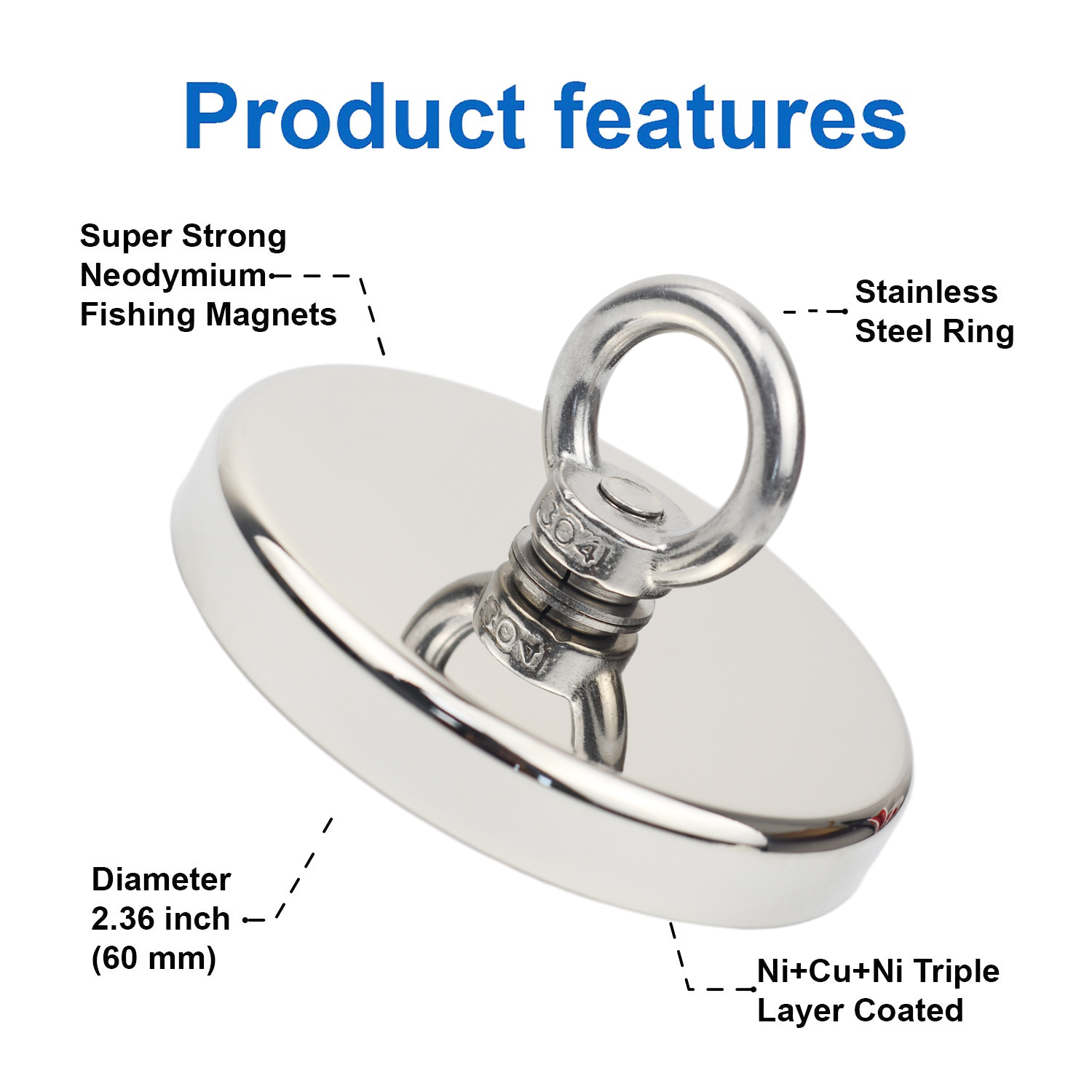 D90 tirer Max 350kg Super fort - Fishing Hook Stainless Steel avis et prix