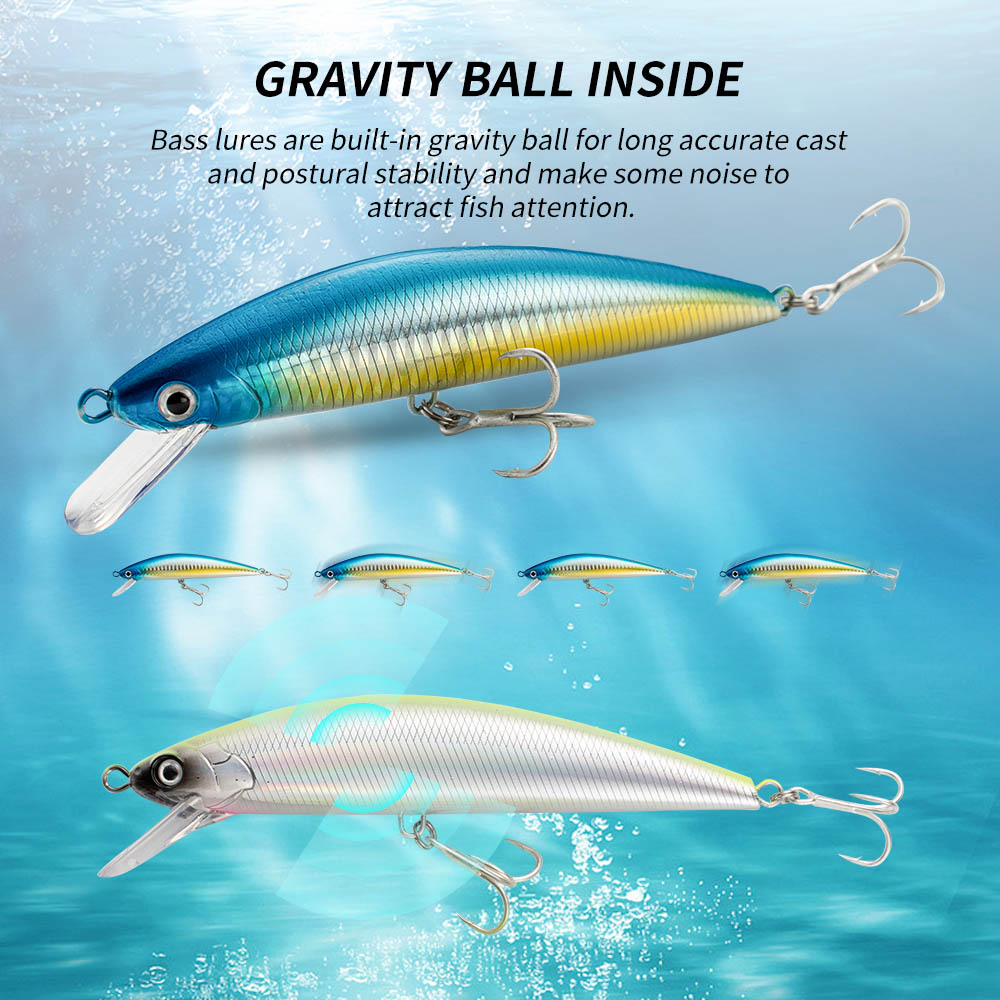 Leurre de pêche coulant méné 1 - Fishing Hook Treble avis et prix