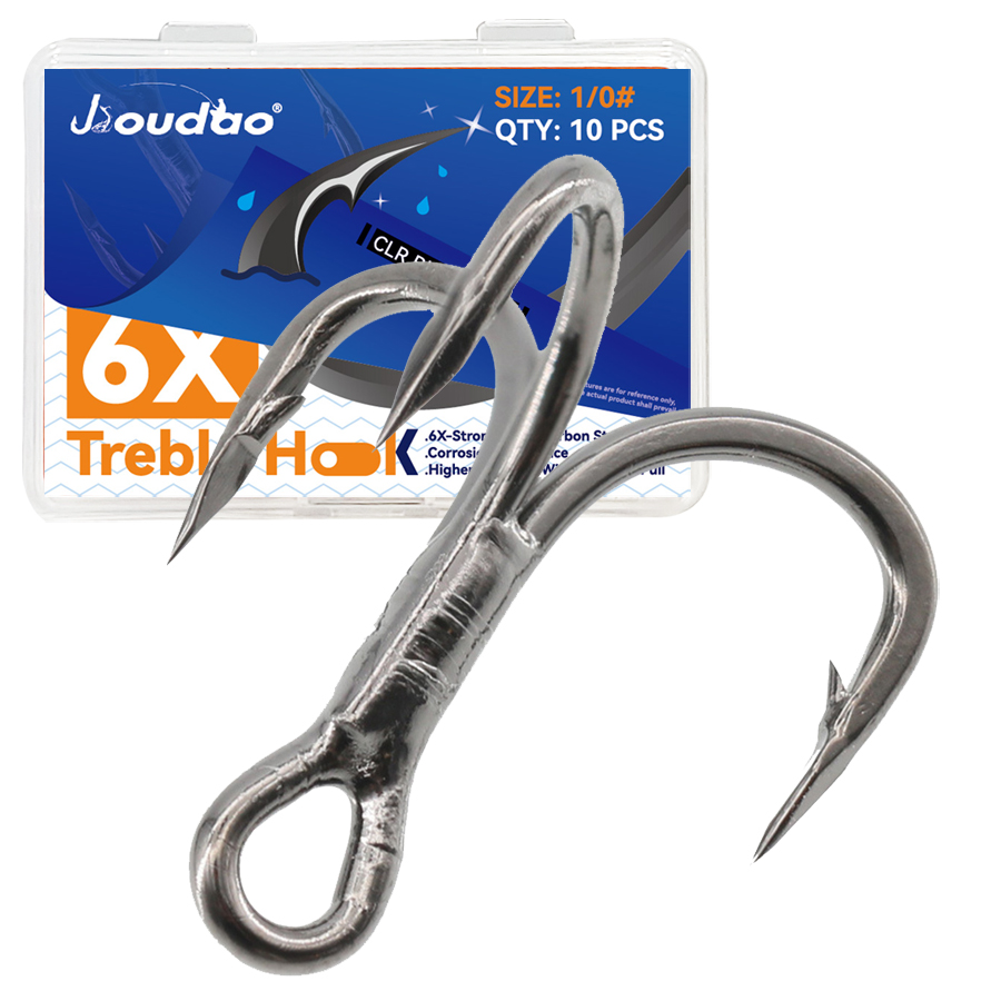 6X hameçon triple de pêche 10  - Fishing Hook Offset avis et prix