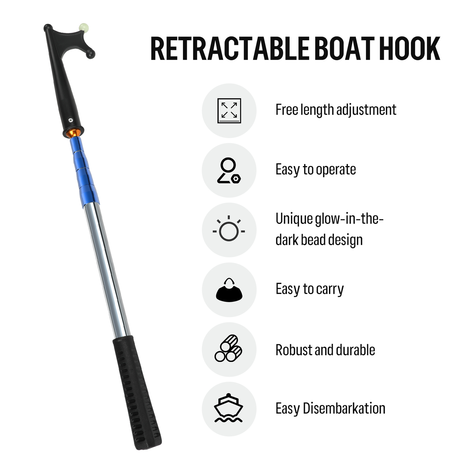SANLIKE – crochet de bateau lu - Fishing Hook Stainless Steel avis et prix