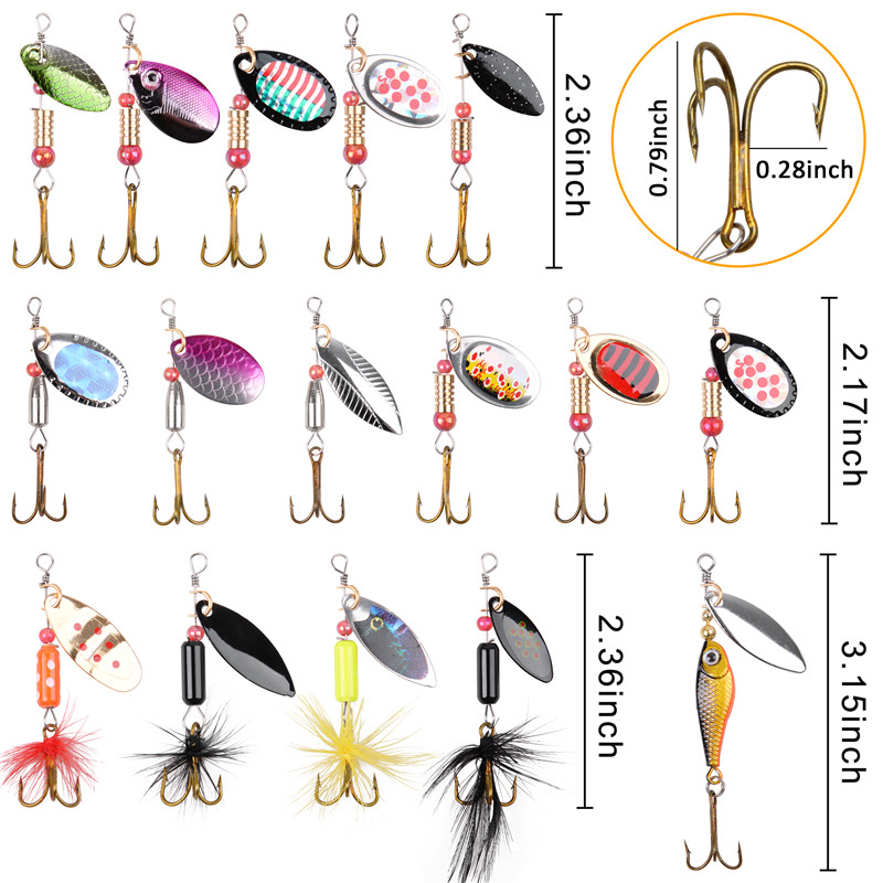 Leurres de pêche Spinner, appâ - Fishing Hook Treble avis et prix